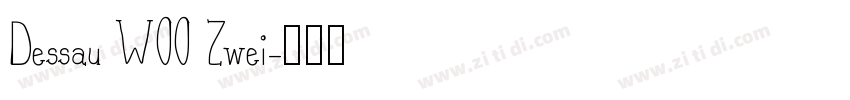 Dessau W00 Zwei字体转换